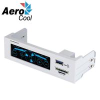 AeroCool COOLTOUCH-R風扇控制器 (with USB3.0埠及讀卡機) 白色