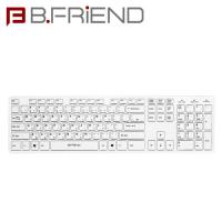 B.FRiEND 2.4G無線鍵盤 RF1430K-WH 白色
