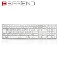 B.FRiEND 有線+藍芽2合一鍵盤 BW1430SV 銀色