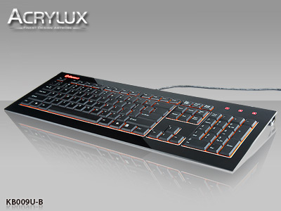 ENERMAX KB009U ACRYLUX 鍵盤 黑