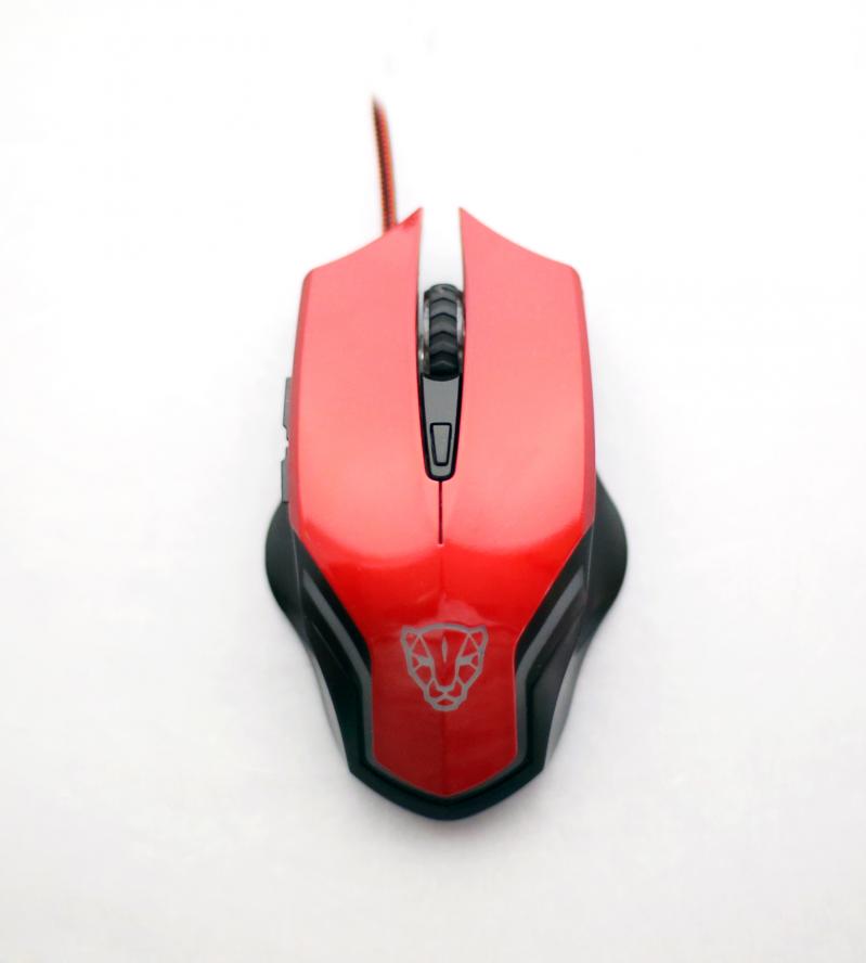WINTEK V6 高精度遊戲級光學滑鼠 三段變速 魔力紅