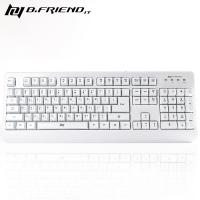 GKEYBOARD 類機械式防水遊戲鍵盤 白色 GK1