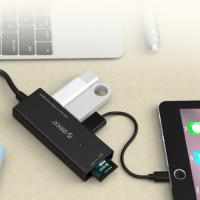 ORICO USB3.1 Type-C多功能讀卡機+3埠集線器 CH3SF