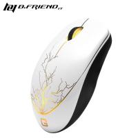 B.FRiEND G Mouse II 閃電紋發光遊戲滑鼠 白