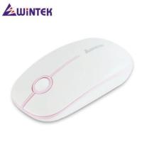 WINTEK 1800靜音王無線滑鼠 白粉