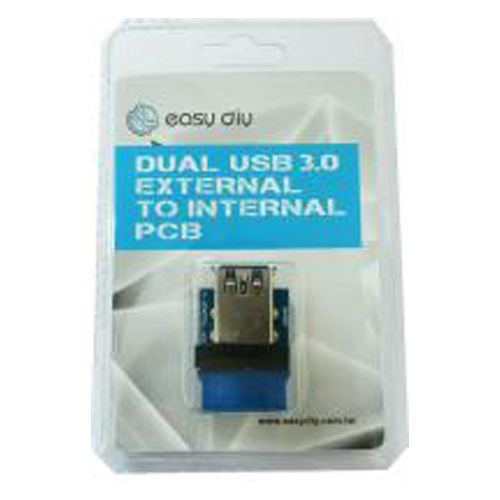 EasyDIY USB3.0 19PIN轉2A母轉接板