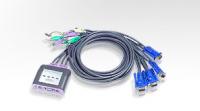 4Port 帶線式 PS2 KVM