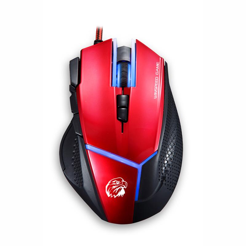 WINTEK V8 狙擊王遊戲光學滑鼠 烈焰紅