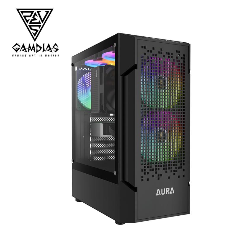 GAMDIAS AURA 奧拉 GC7 ARGB 中塔式機殼 黑色