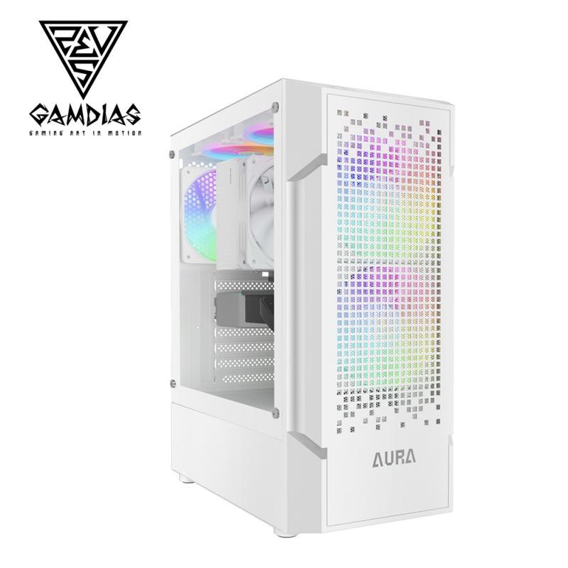 GAMDIAS AURA 奧拉 GC7 ARGB 中塔式機殼 白色