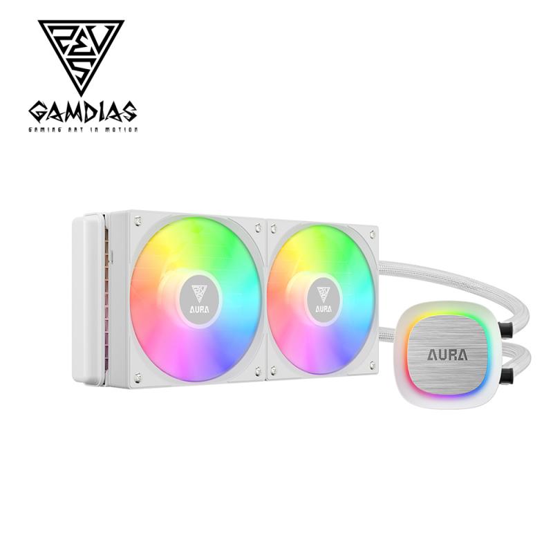 GAMDIAS 奧拉 AURA GL240 V2 WH ARGB一體式水冷 白色
