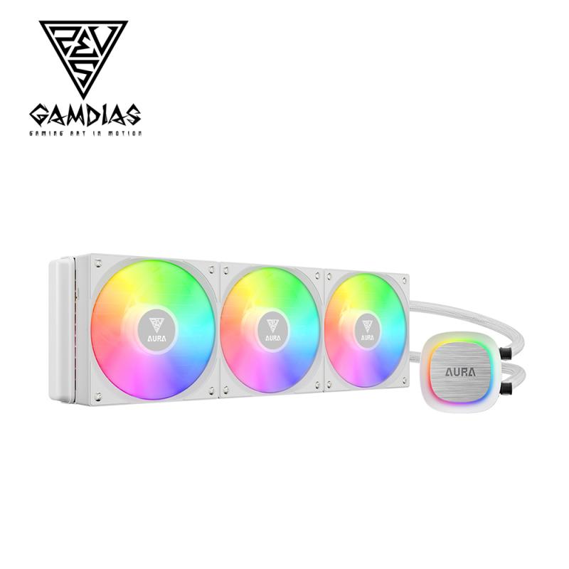 GAMDIAS 奧拉 AURA GL360 V2 WH ARGB一體式水冷 白色
