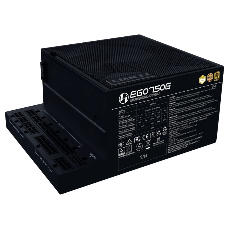 Lian Li EDGE 750W 黑色 金牌 ATX3.1 PCIe5.1 