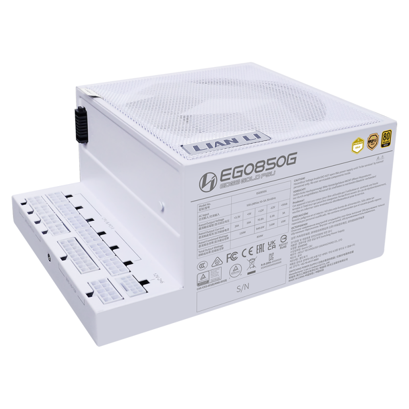 Lian Li EDGE 850W 白色 金牌 ATX3.1 PCIe5.1