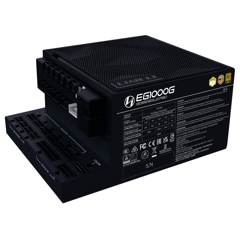 Lian Li EDGE 1000W 黑色 金牌 ATX3.1 PCIe5.1