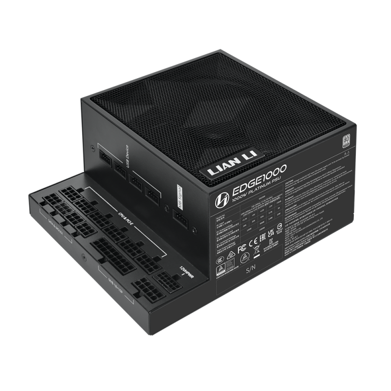 Lian Li EDGE 1000 黑 /1000W 白金ATX3.1  PCIe 5.1