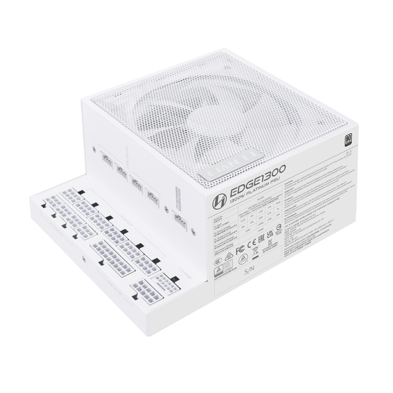 Lian Li EDGE 1300 白/1300W 白金ATX3.1  PCIe 5.1