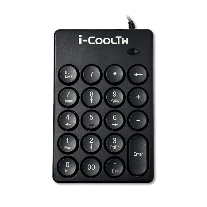 i-CoolTW 數字鍵盤 i-108 USB 黑色