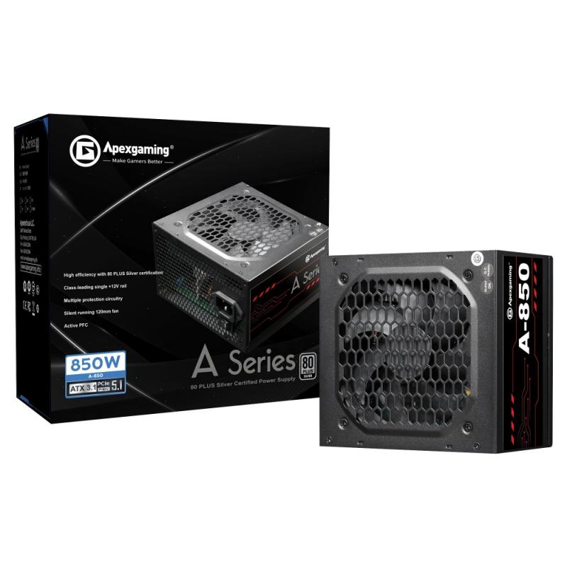 Apexgaming A850 銀牌 電源供應器